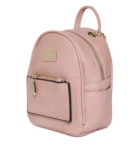 Women Pink Solid Backpack cum Shoulder Bag